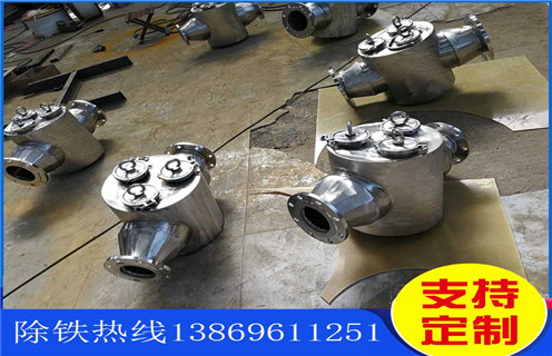 管道永磁除鐵器，天津管道式永磁自動除鐵器方案_遠力四川液體式管道除鐵器安裝示意圖型12000高斯_可定制工作原理_安裝示意圖 